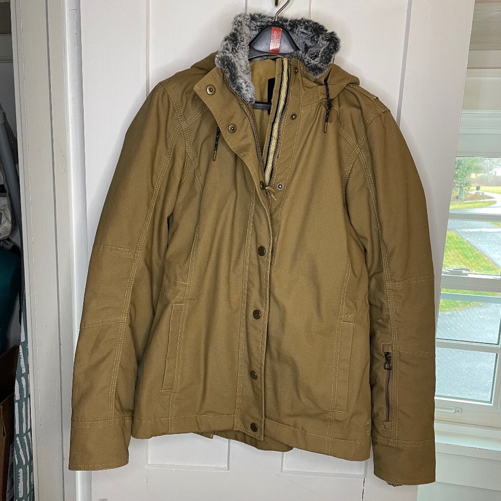 Noble Equestrian™ Stable Ready Canvas Jacket, Tan, Women's sz Small